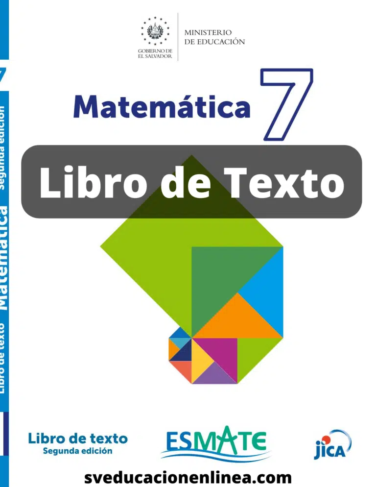 Libro de Matematicas 7 grado - El Salvador Aprende